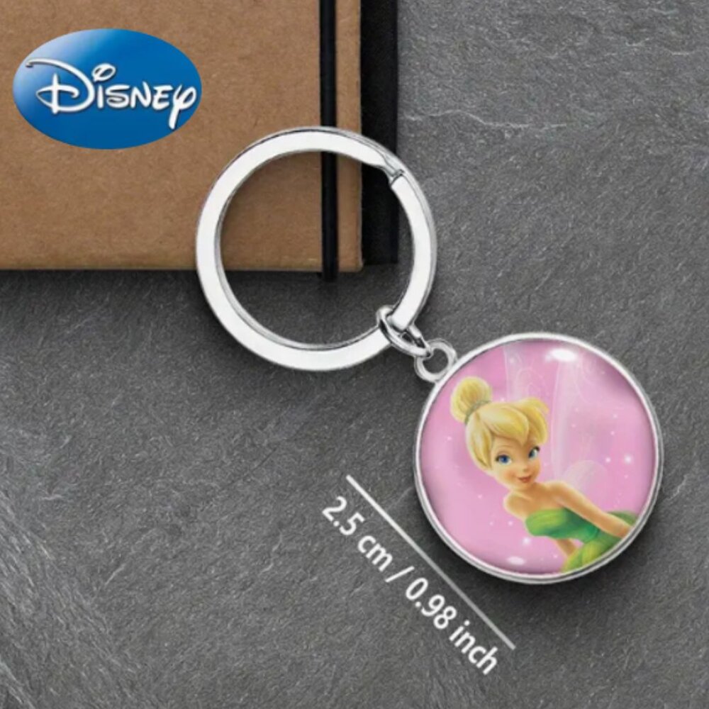 NEW 3pcs Disney Tinkerbell Neoprene Car Coasters & Key Chain Bundle - Picture 6 of 7